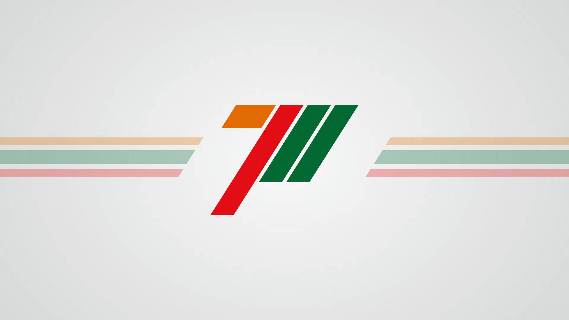 7 Eleven, vector art logo, red green and orange, Full HD Desktop Wallpaper