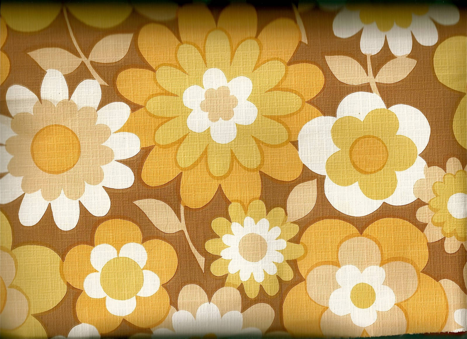 70s, daisies, sunflowers, HD Desktop Wallpaper