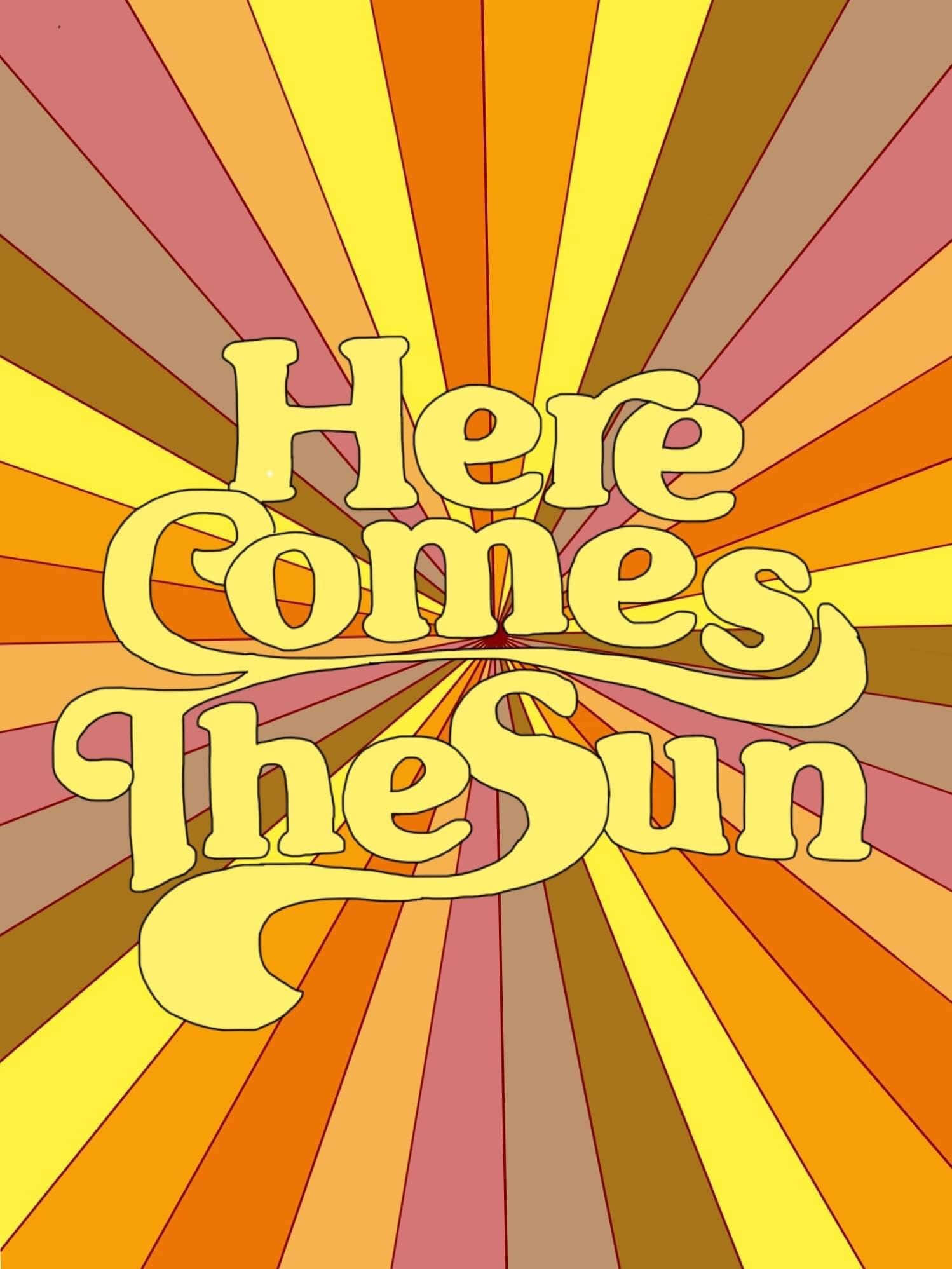 70s hippie, Peace, Love, and Yellow Daisies, Here Comes The Sun, Full HD Phone Wallpaper