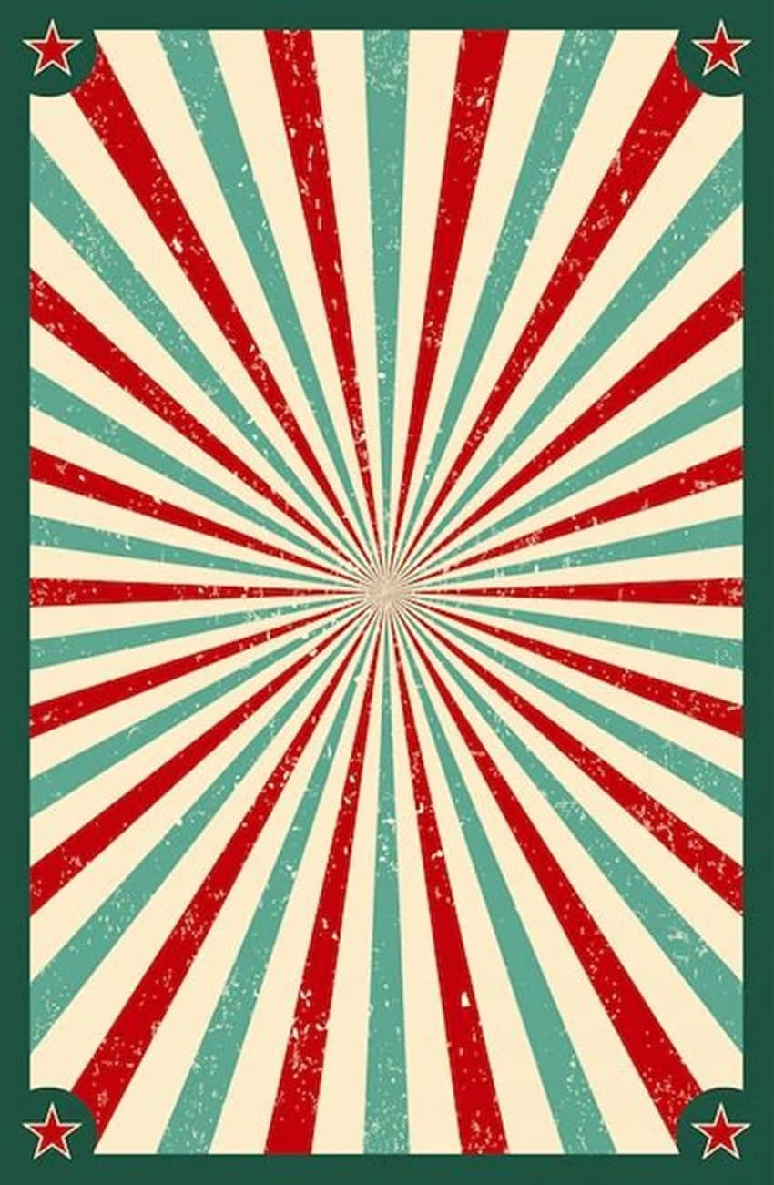 70s hippie, red green 70s hippie pattern, vibrant retro sunburst pattern, HD Phone Wallpaper