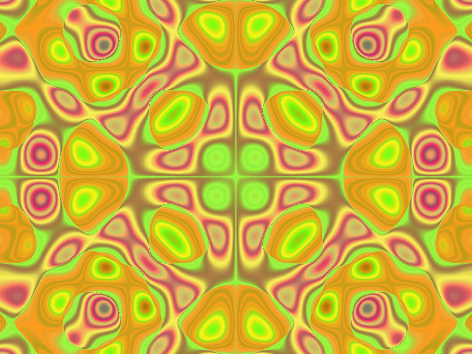 psychedelic 70s aesthetic, groovy Psychedelic Patterns of the 70s, glowing green yellow and pink, Full HD Desktop Wallpaper