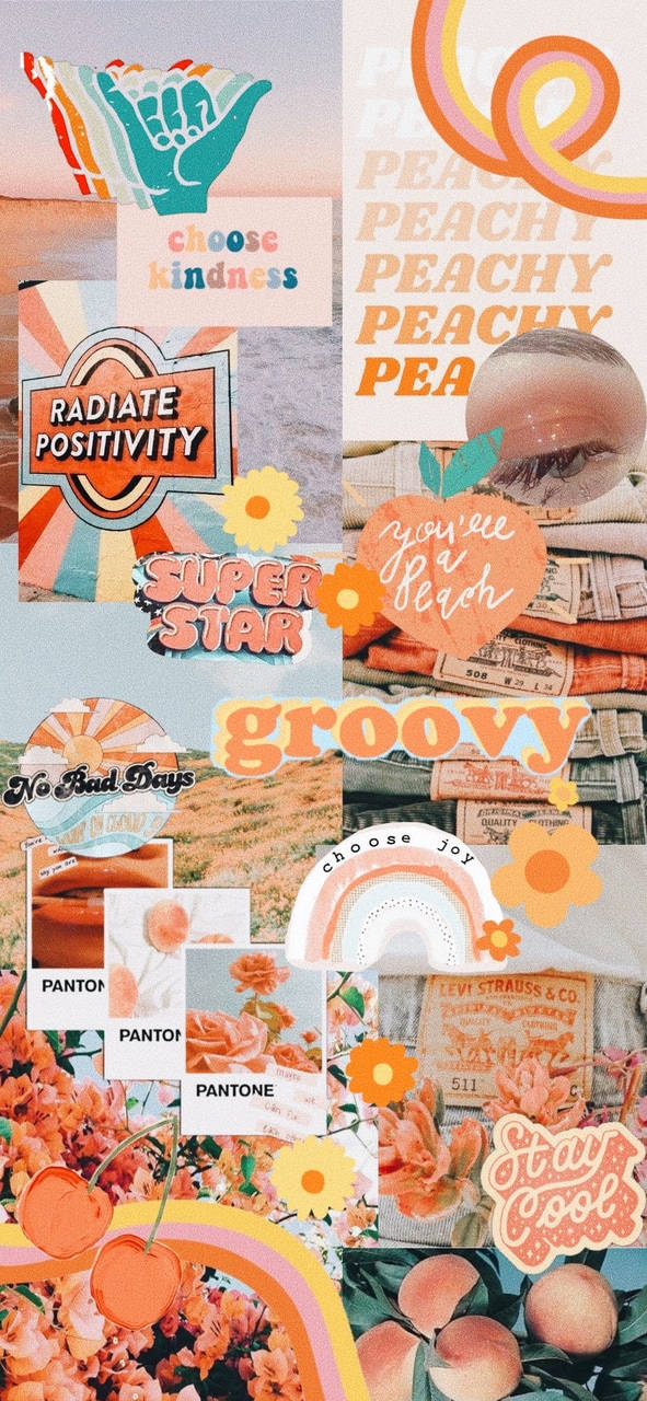70s, peachy tones, motivational phrases, HD Phone Wallpaper