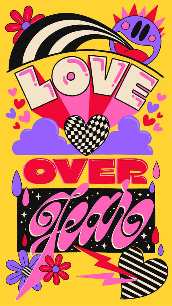 70s, hippie, pop art poster, SD Phone Wallpaper