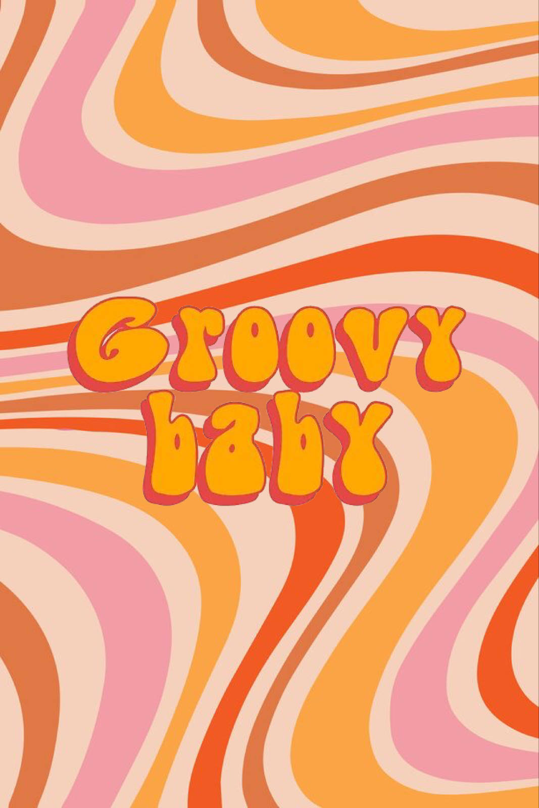 70s, orange, pink, HD Phone Wallpaper