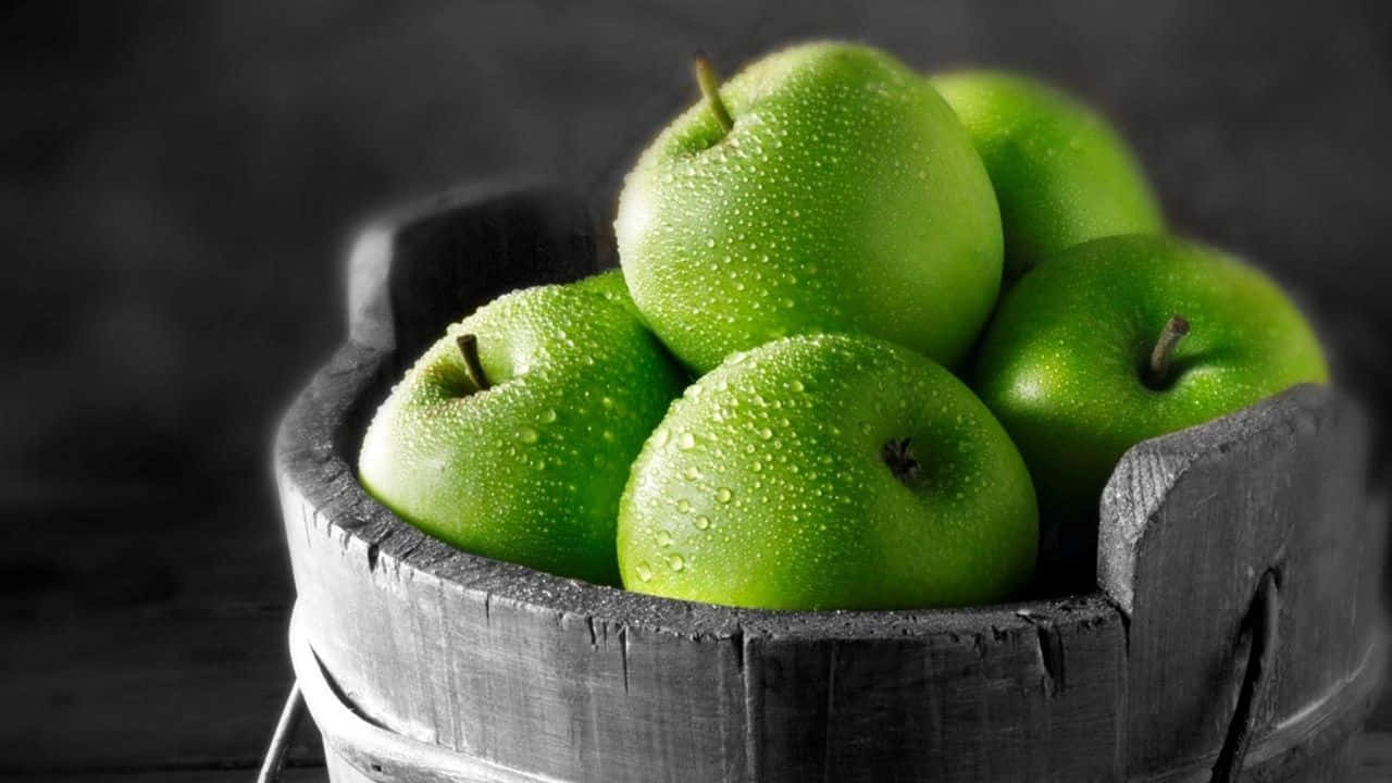 720p, Fresh Fruit Green Apple, green apples, HD Desktop Wallpaper
