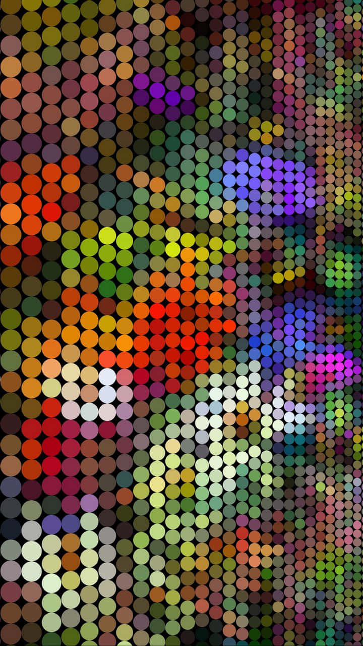 720x1280, multicolored circles, mosaic-like texture, HD Phone Wallpaper