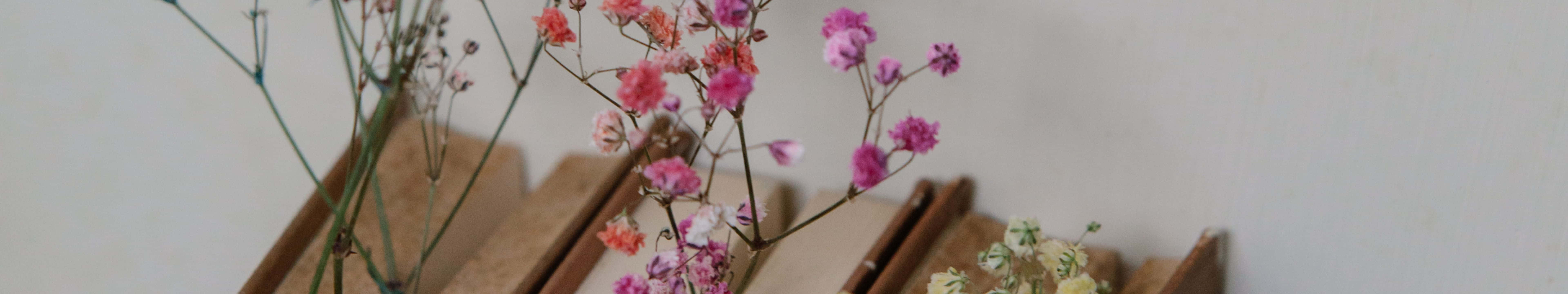 7680 x 1440, pink and white baby's breath flowers, wooden crate, 8K Desktop Wallpaper