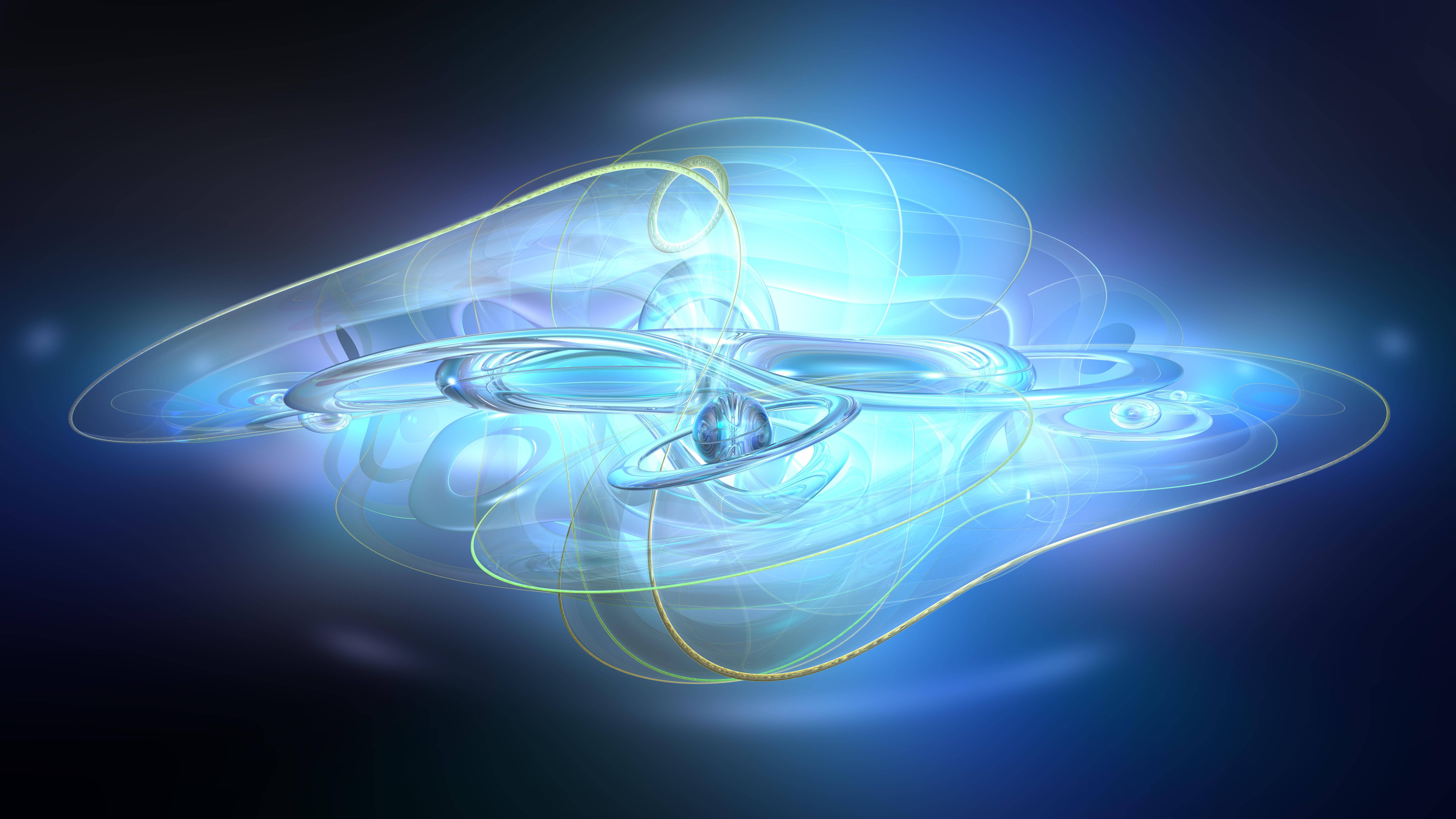 7680x4320, ultra hd resolution, glowing blue, 8K Desktop Wallpaper