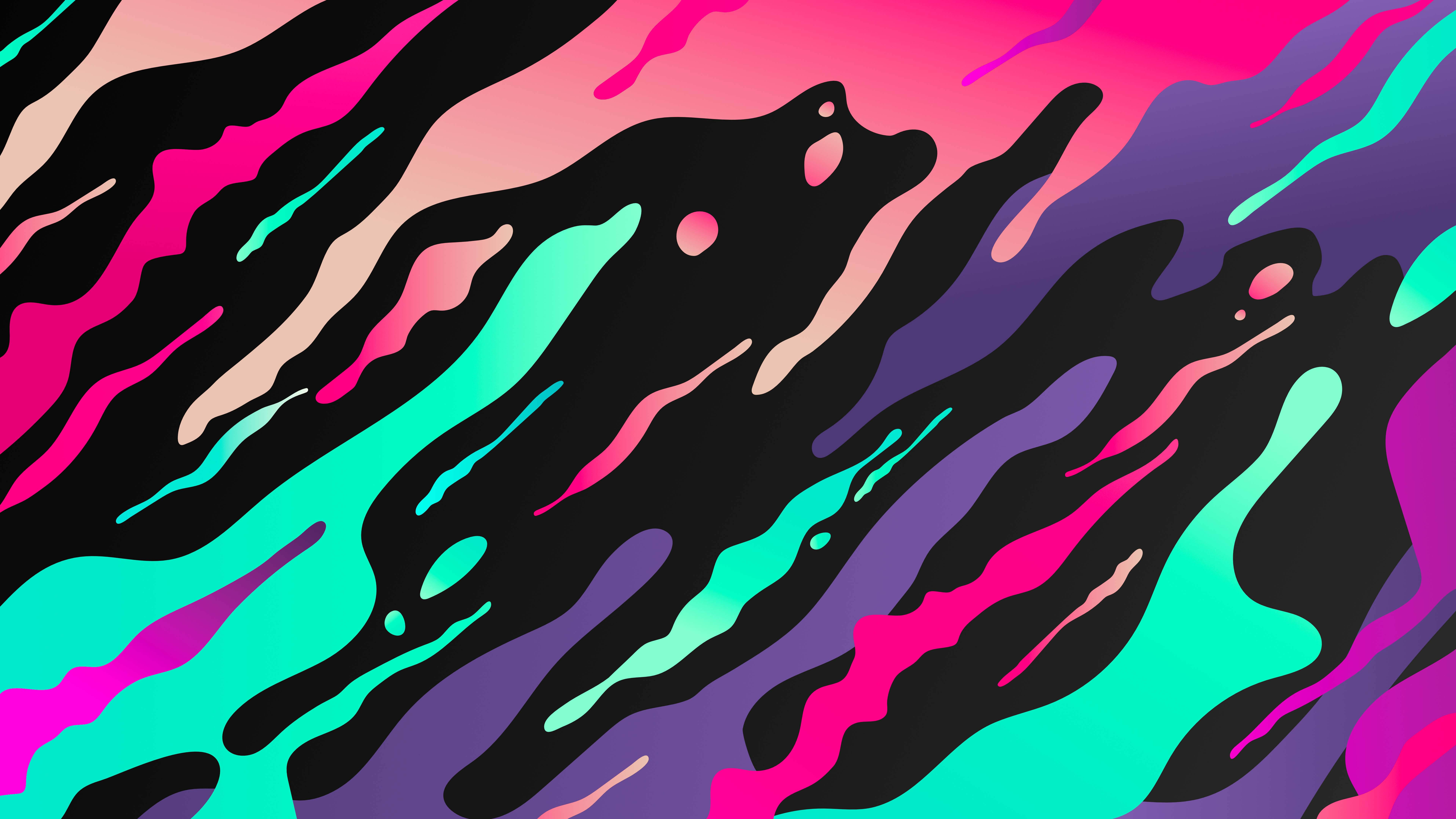 7680x4320, neon pink, teal, 8K Desktop Wallpaper