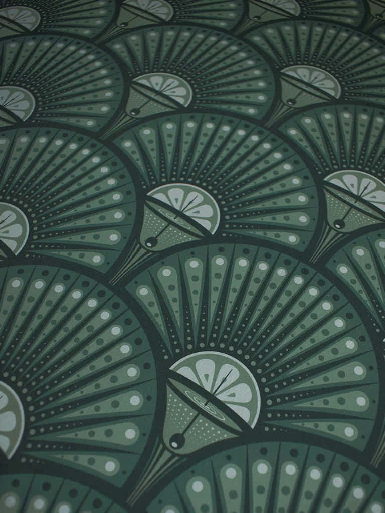 768x1024, deep green, cream, SD Phone Wallpaper