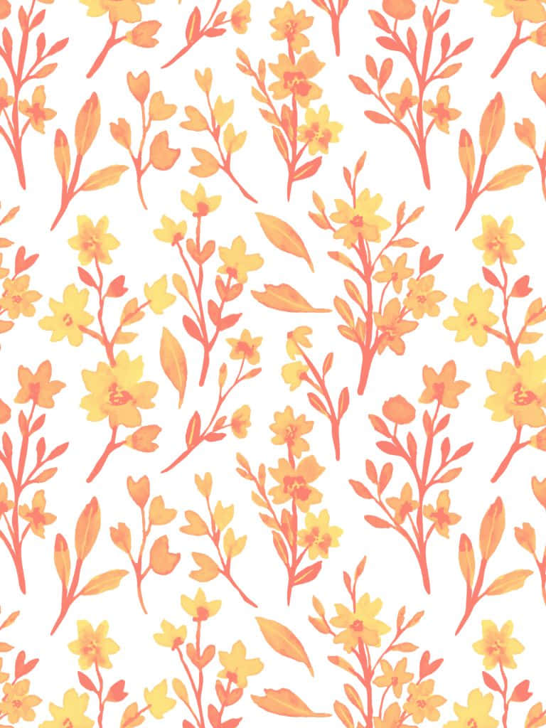 yellow, orange, flowers, SD Phone Wallpaper