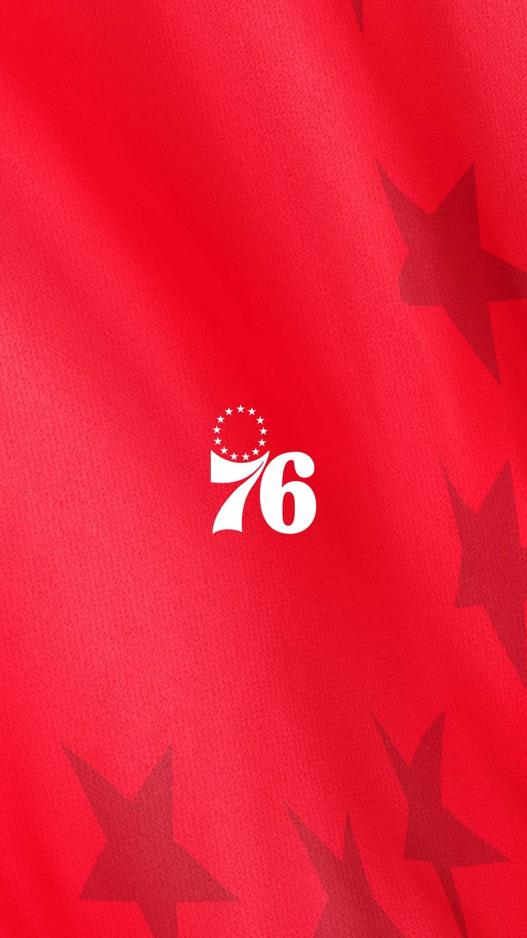 76ers, red fabric, white 76 logo, Full HD Phone Wallpaper