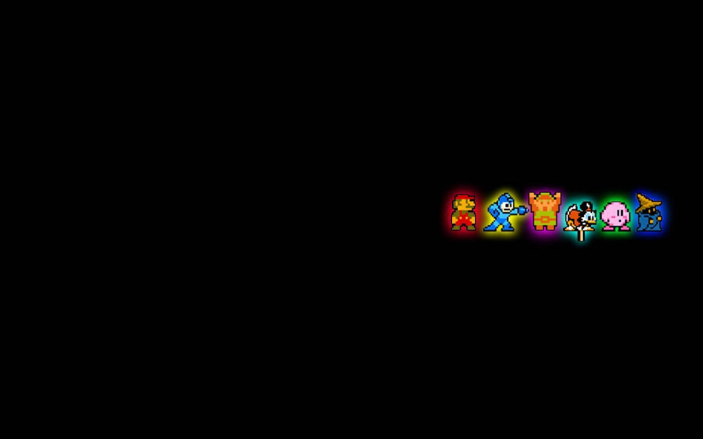 8 Bit, pixelated video game characters, colorful, HD Desktop Wallpaper