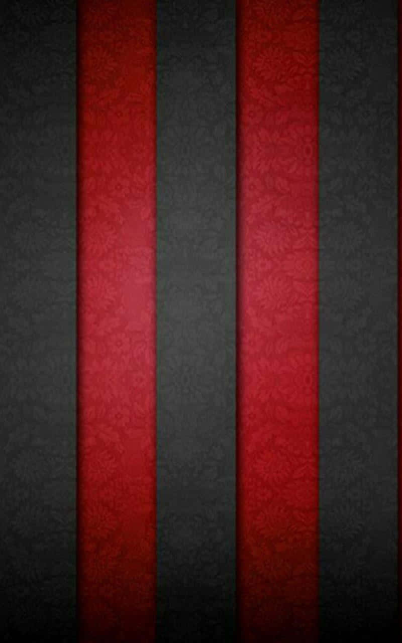 red, black, damask patterned stripes, HD Phone Wallpaper