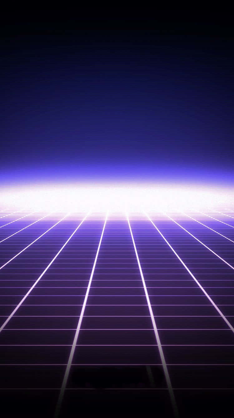 purple light, grid of lines, glowing purple grid, HD Phone Wallpaper