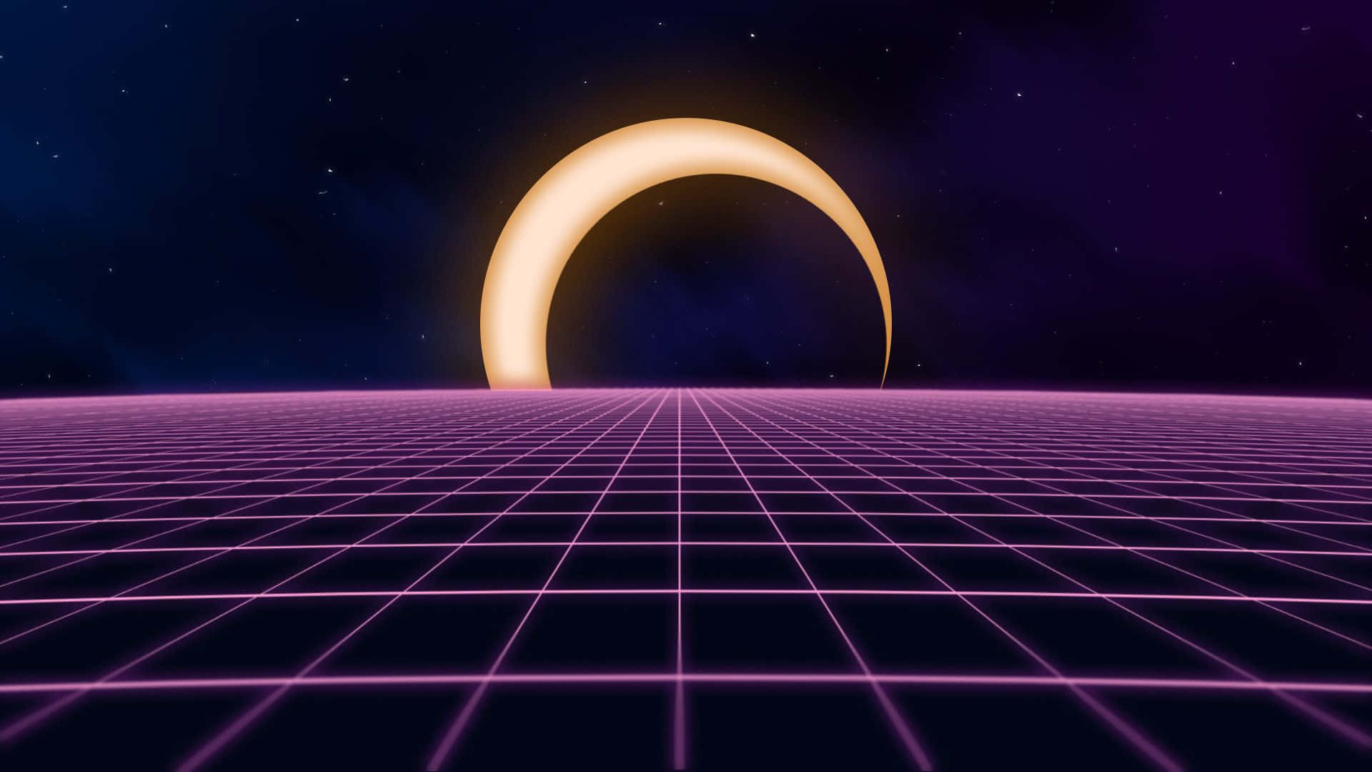 purple, pink spiral, glowing crescent moon, Full HD Desktop Wallpaper
