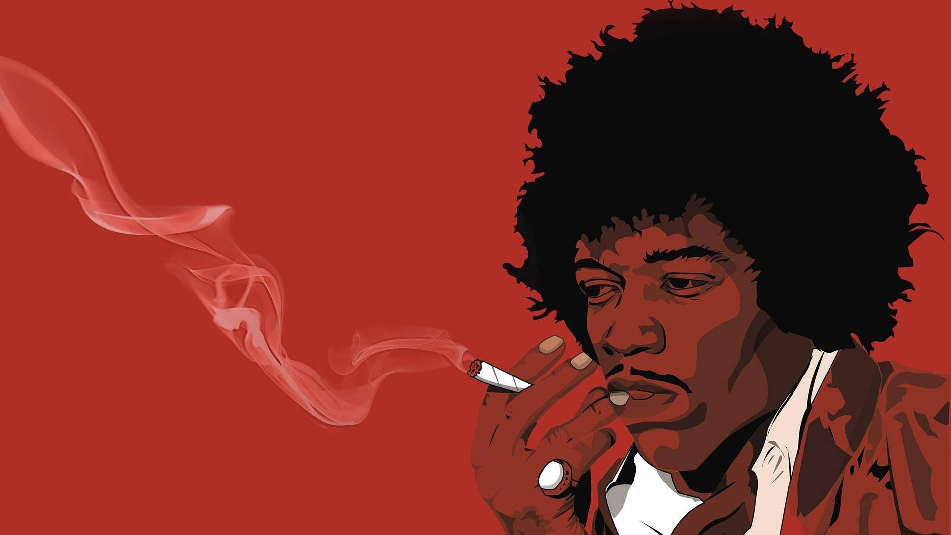 80s Rock, afro, cigarette, Full HD Desktop Wallpaper