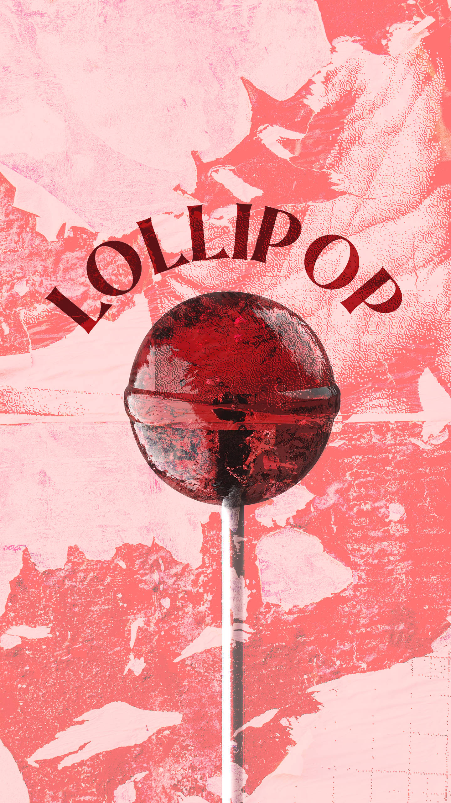 80s, retro vintage, red lollipop, 2K Phone Wallpaper