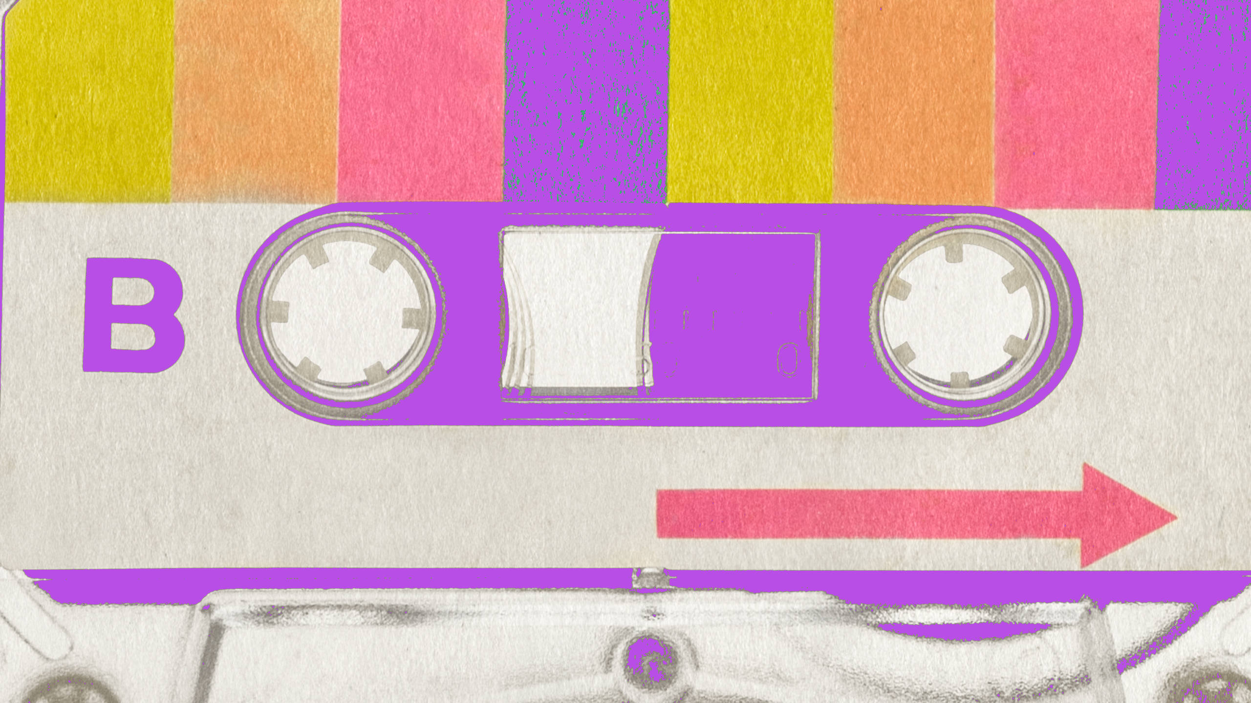 80s, retro, vintage cassette tape, 2K Desktop Wallpaper
