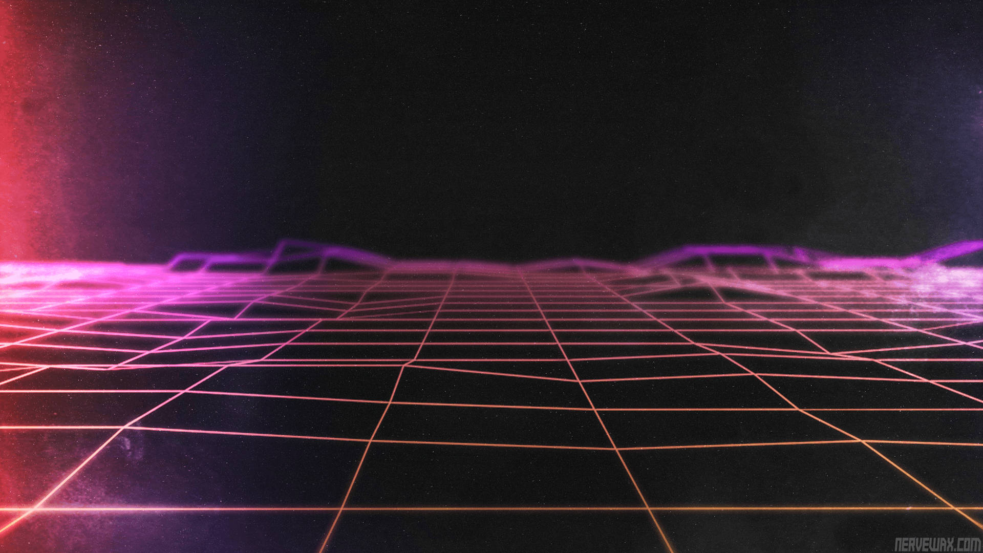 neon grid, dark void, pink and purple hues, Full HD Desktop Wallpaper