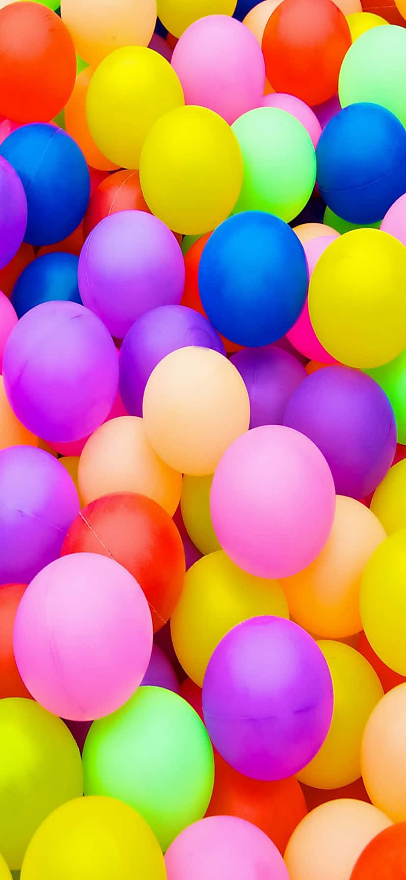 828x1792, neon hues, plastic balls, HD Phone Wallpaper