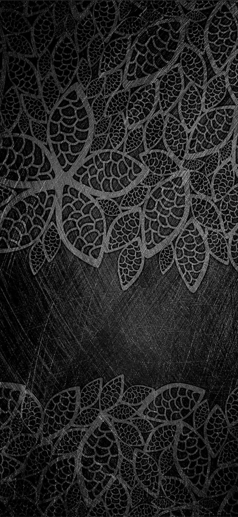 Blue & White Glitter, monochrome floral lace pattern, textured dark background, HD Phone Wallpaper