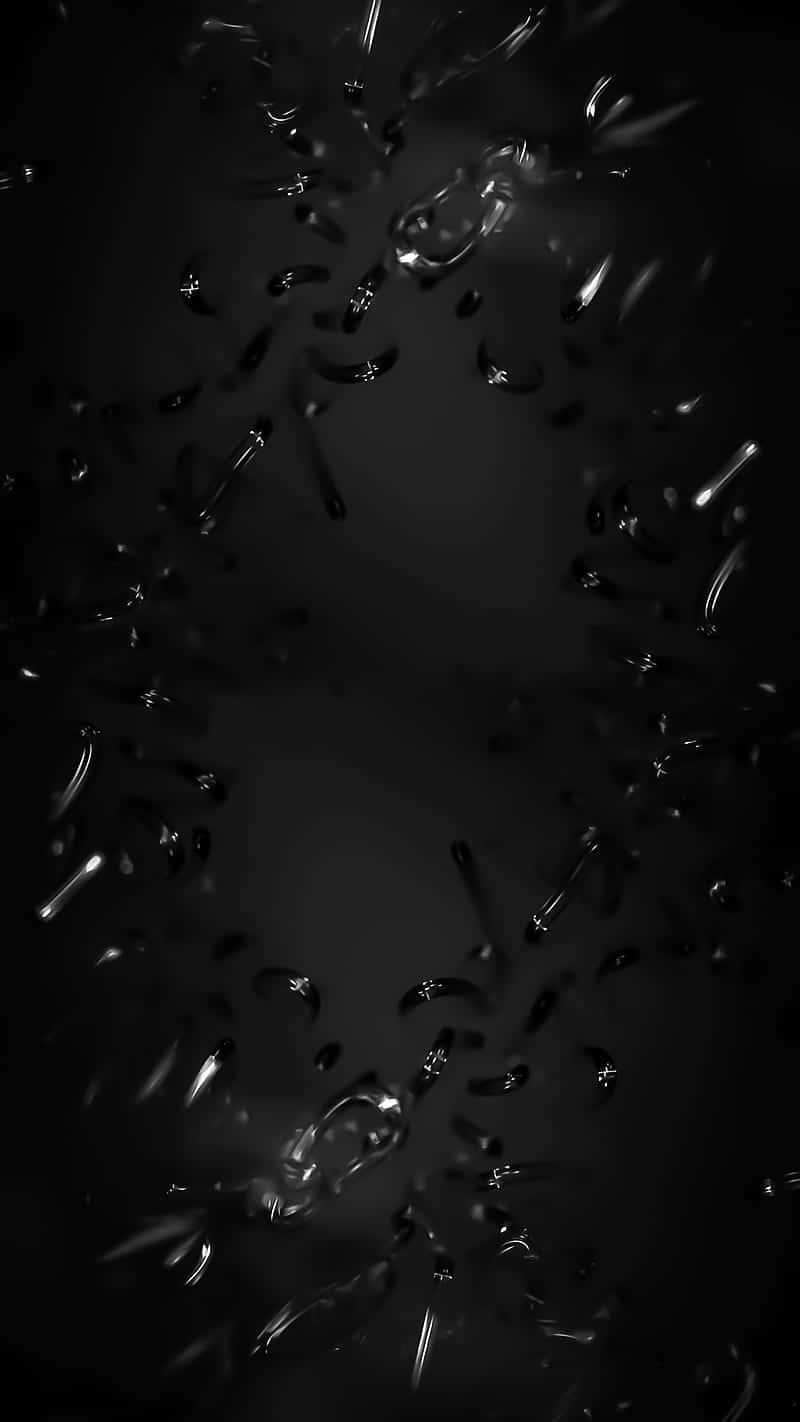 phone, black, water droplets, HD Phone Wallpaper