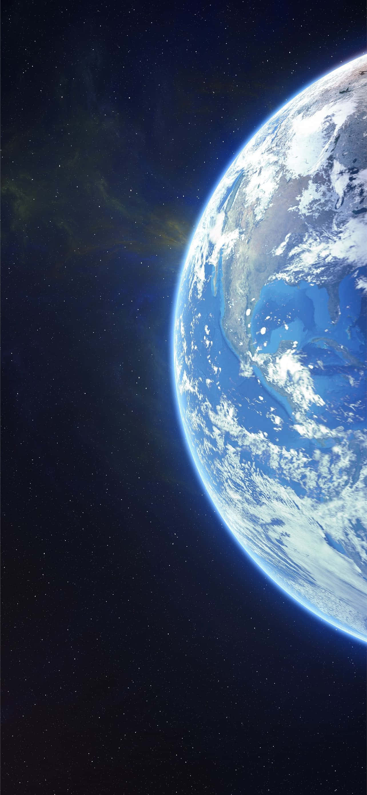 8K Space, Earth, blue oceans, 2K Phone Wallpaper