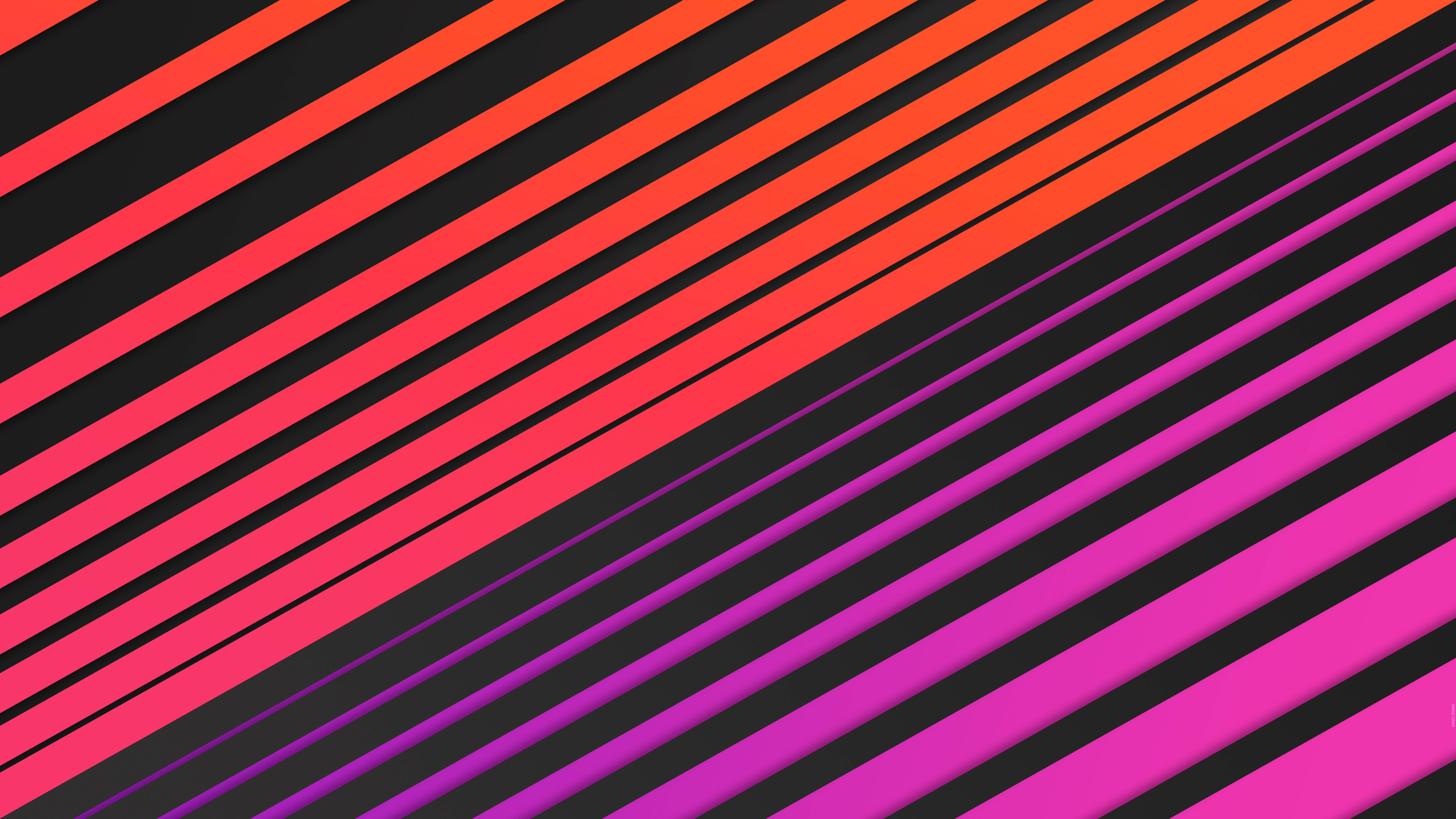 8K Ultra HD, gradient polygon lines, red, 8K Desktop Wallpaper