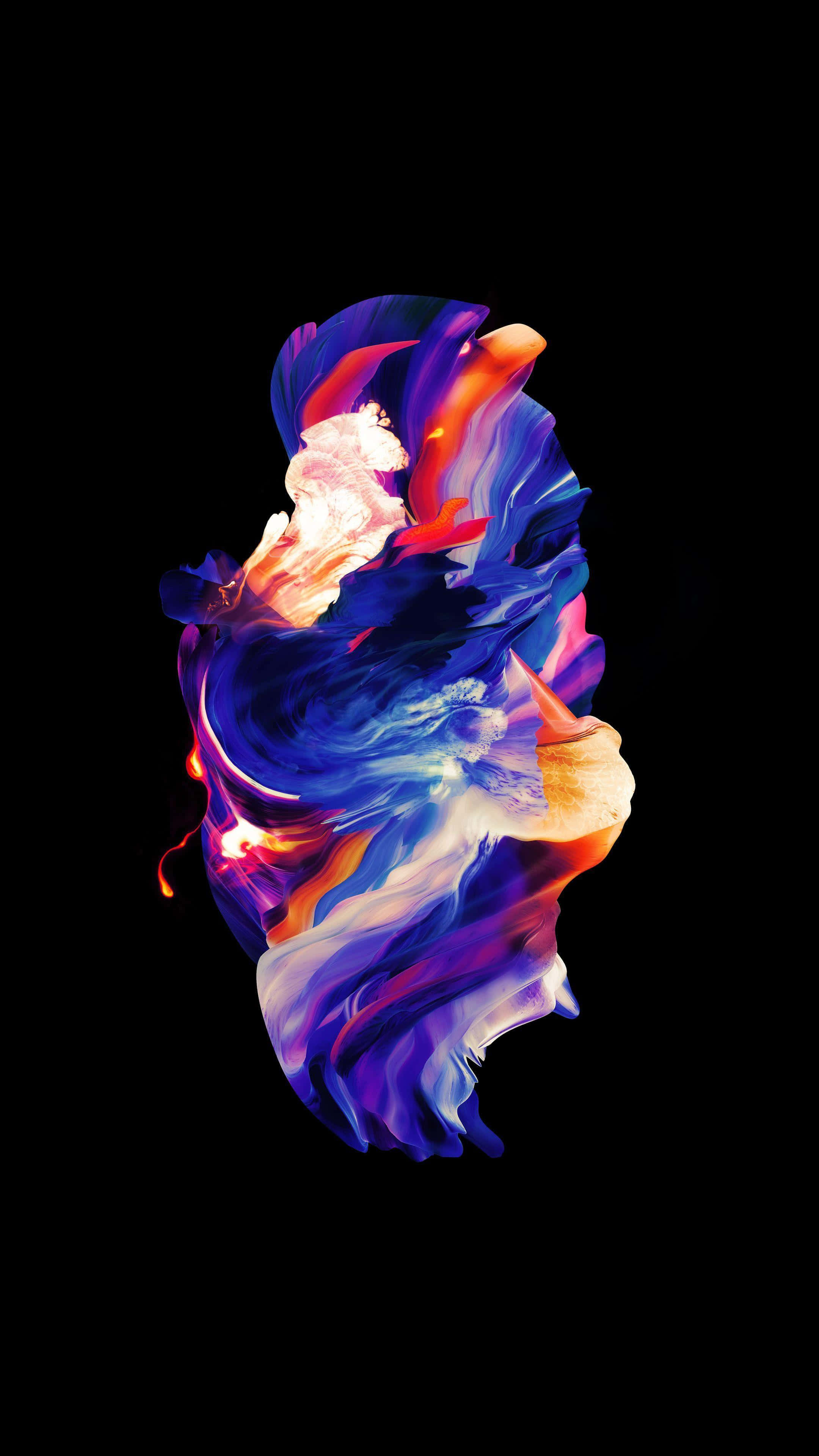 8K Ultra HD, Amoled, vibrant swirling abstract colors, 4K Phone Wallpaper