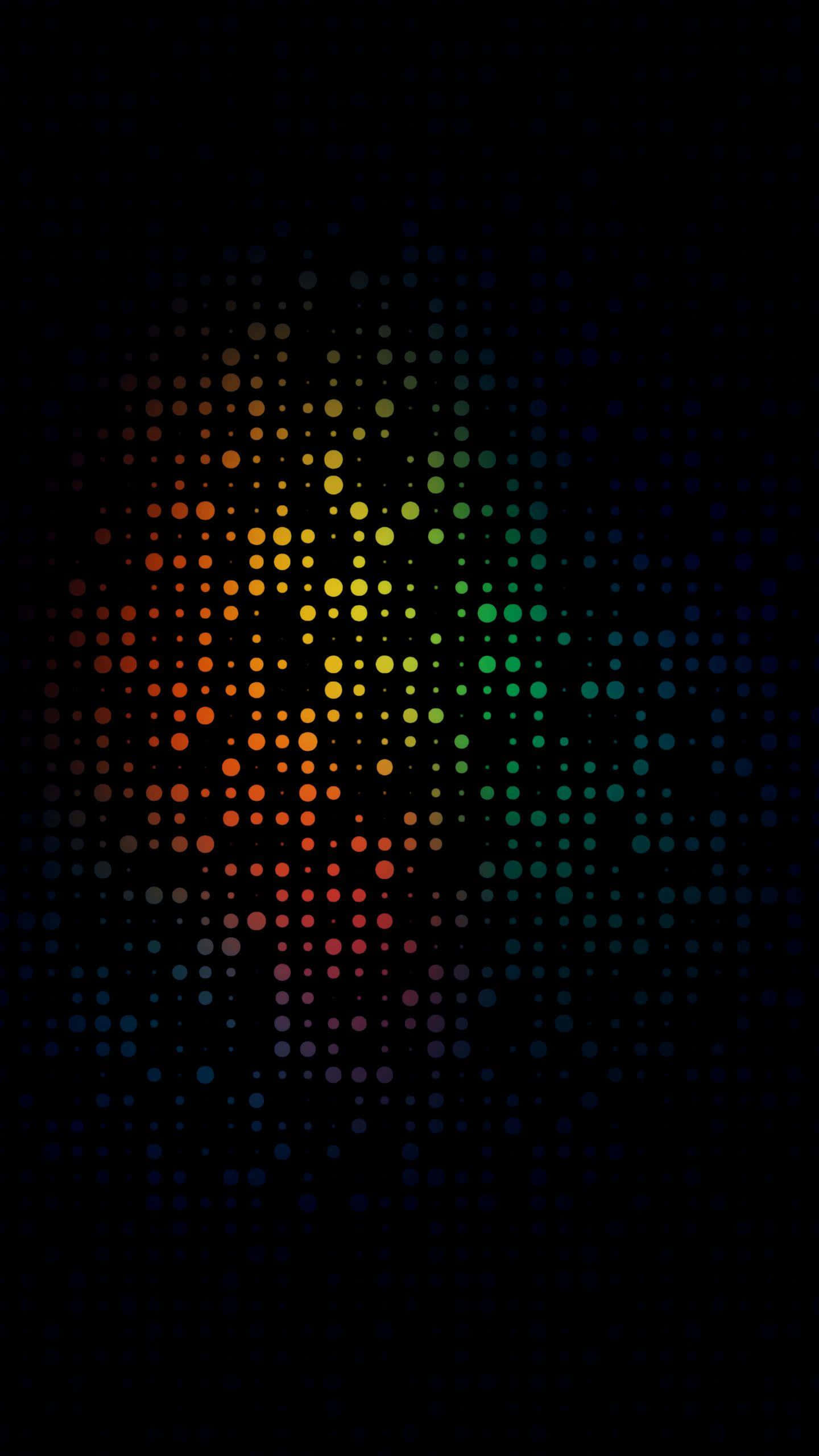 8K Ultra HD, Amoled, rainbow dot pattern, 2K Phone Wallpaper
