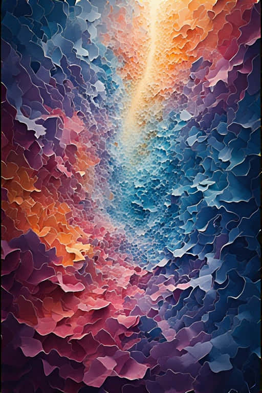 vibrant abstract paper cutouts, 8K, warm oranges, SD Phone Wallpaper