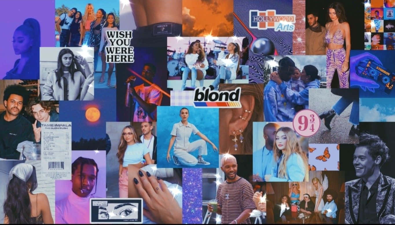 90s vintage aesthetic laptop, celebrity photos, album art, HD Desktop Wallpaper