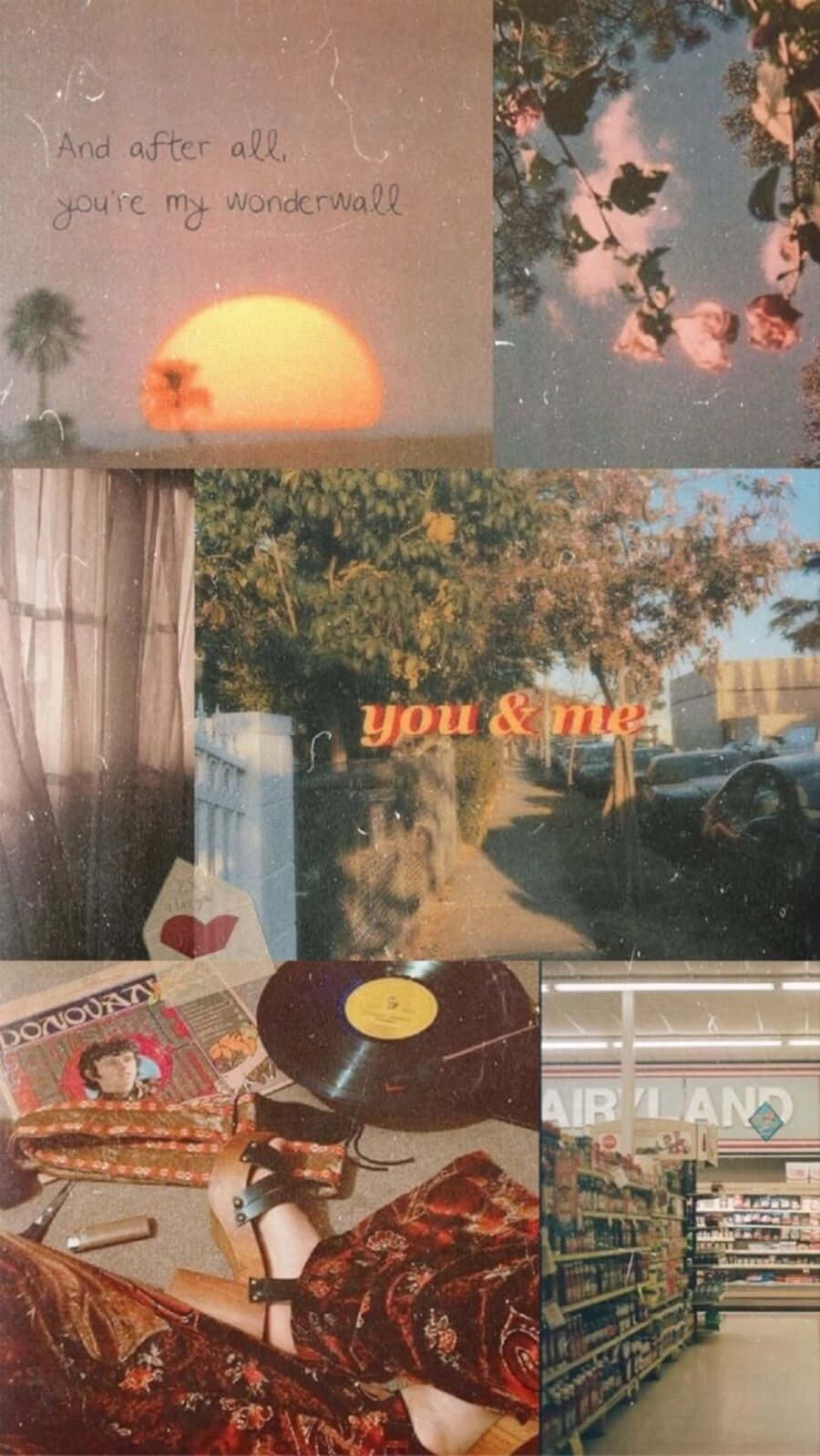 90s, vintage retro aesthetic, sunsets, HD Phone Wallpaper