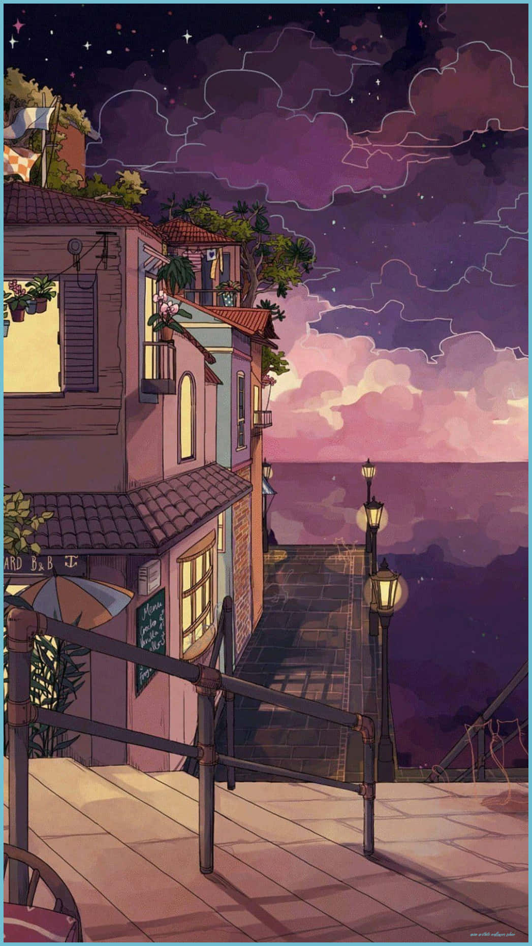 90s Anime Aesthetic, twilight, glowing windows, HD Phone Wallpaper