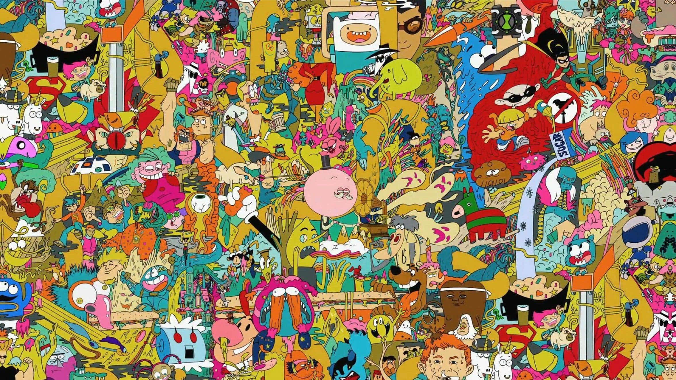 90s Computer, cartoon characters, animated shows, Full HD Desktop Wallpaper
