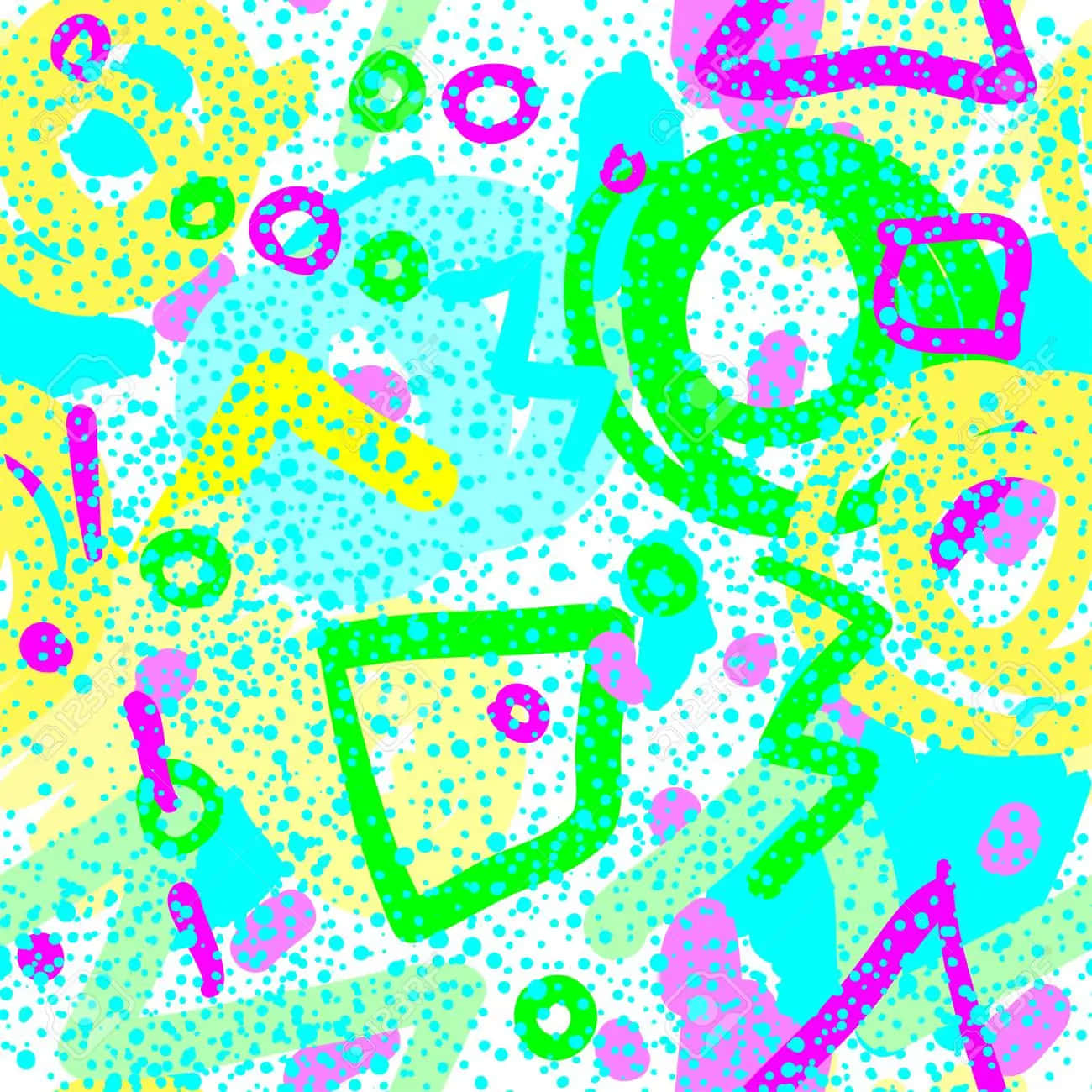 90s Style, neon green, pink, HD Desktop Wallpaper