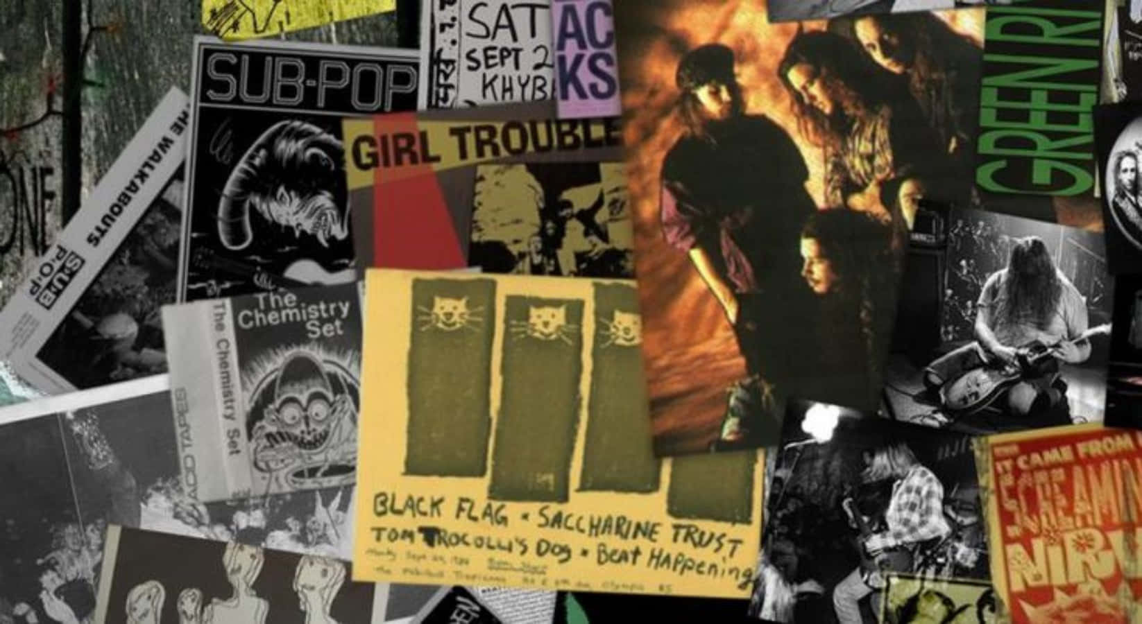 90s grunge aesthetic, Black Flag, Green River, HD Desktop Wallpaper