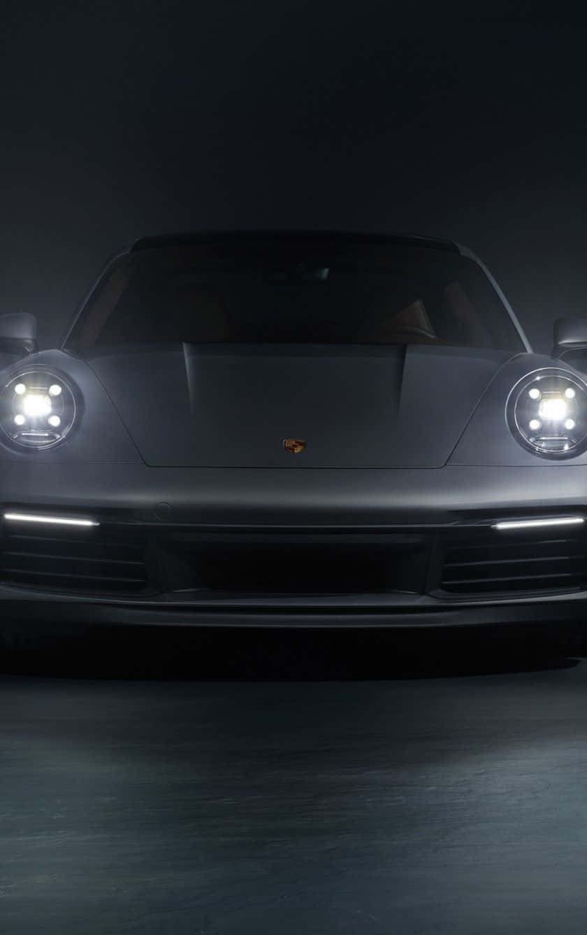 911 iPhone, matte black, Porsche sports car, HD Phone Wallpaper