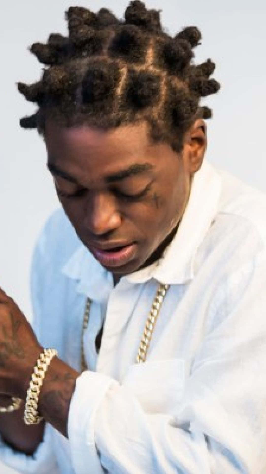 A Boogie Wit Da Hoodie, intricate braided hair, gold chains, Full HD Phone Wallpaper