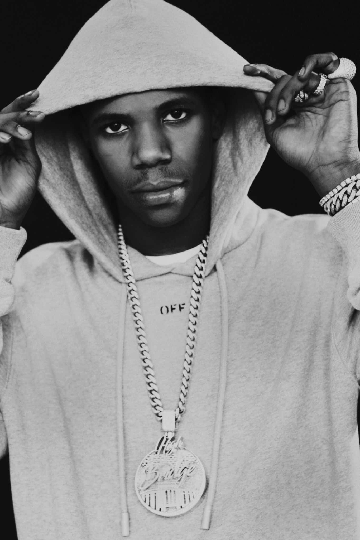 A Boogie Wit Da Hoodie, hoodie, large chain, Full HD Phone Wallpaper