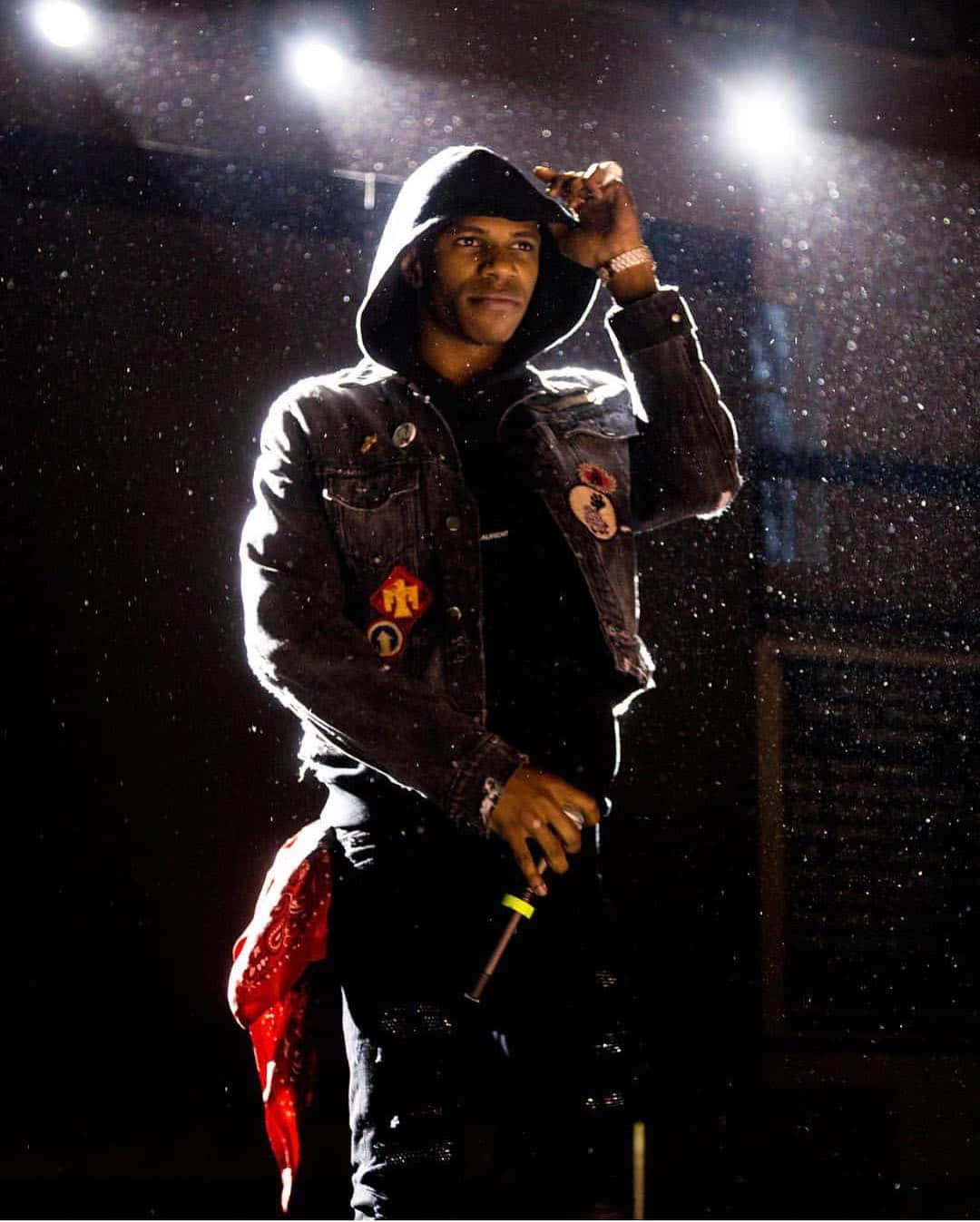 A Boogie Wit Da Hoodie, black jacket, hooded jacket, HD Phone Wallpaper