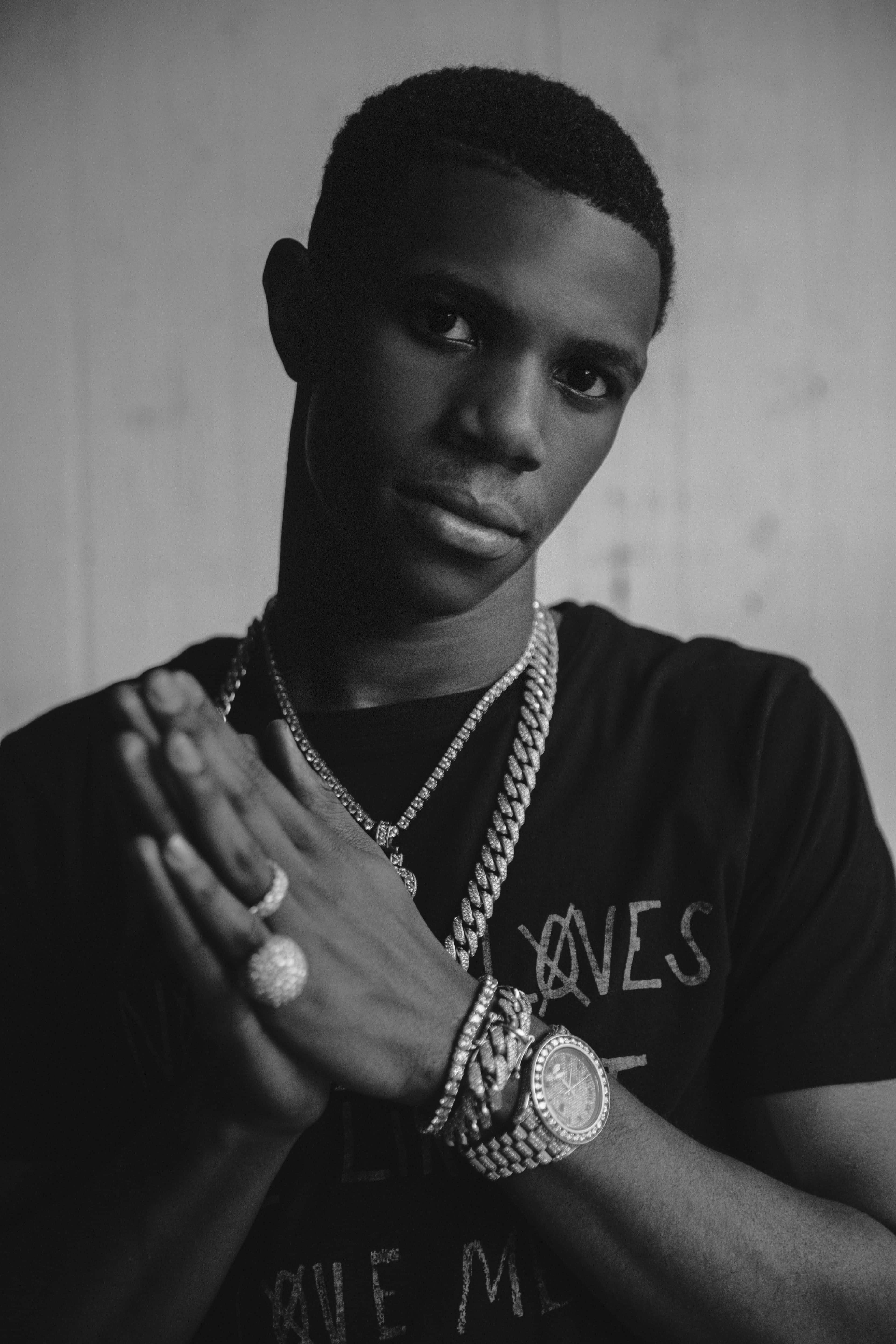 A Boogie Wit Da Hoodie, diamond-encrusted chains, rings, 5K Phone Wallpaper