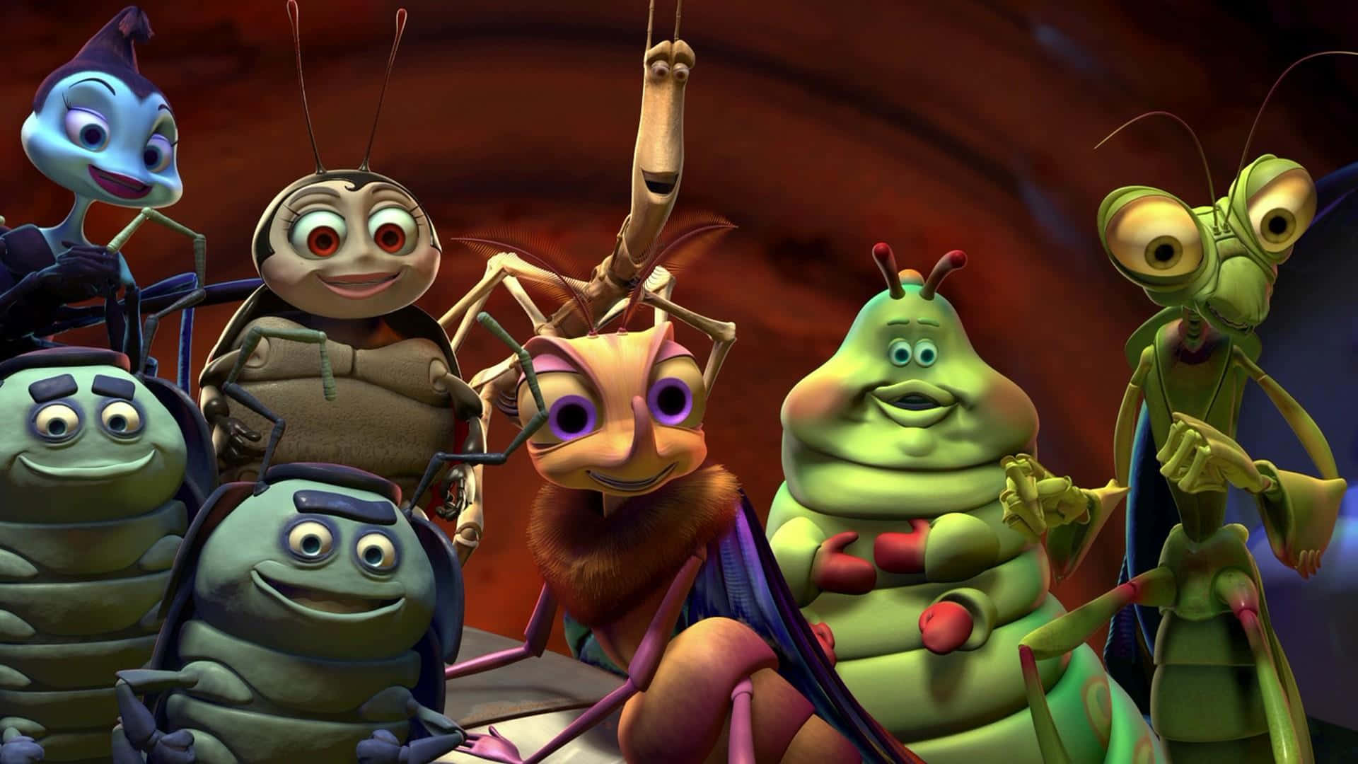 A Bugs Life, animated insects, expressive faces, Full HD Desktop Wallpaper