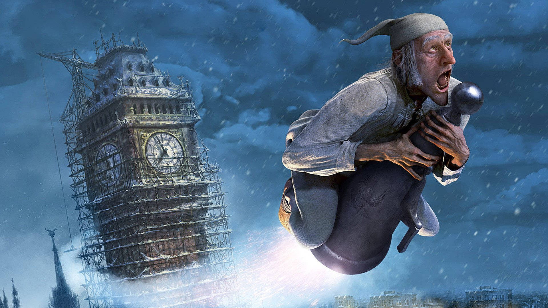 A Christmas Carol, old man, pointed hat, Full HD Desktop Wallpaper