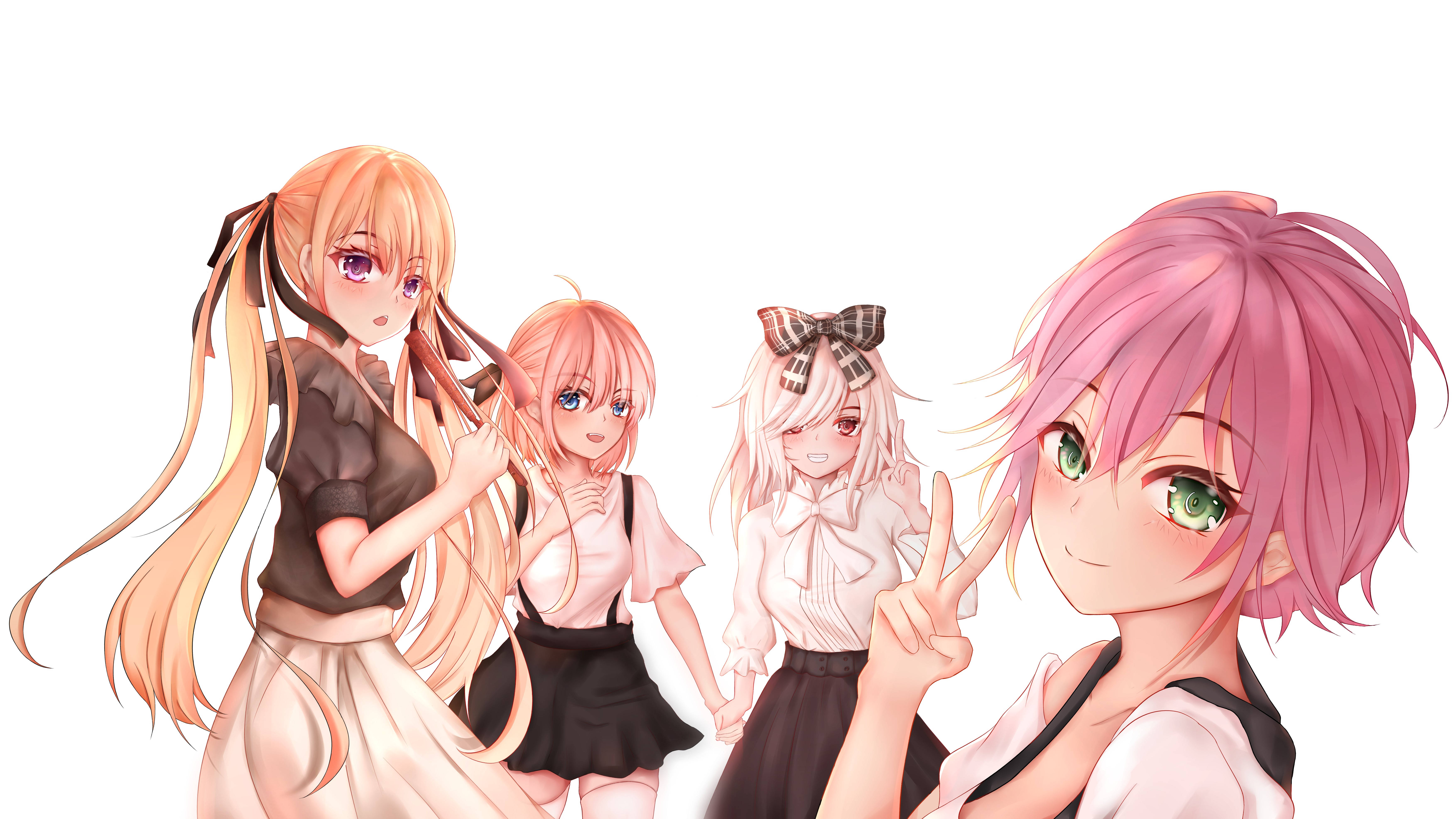 A Couple Of Cuckoos, female leads, anime girls, 5K Desktop Wallpaper