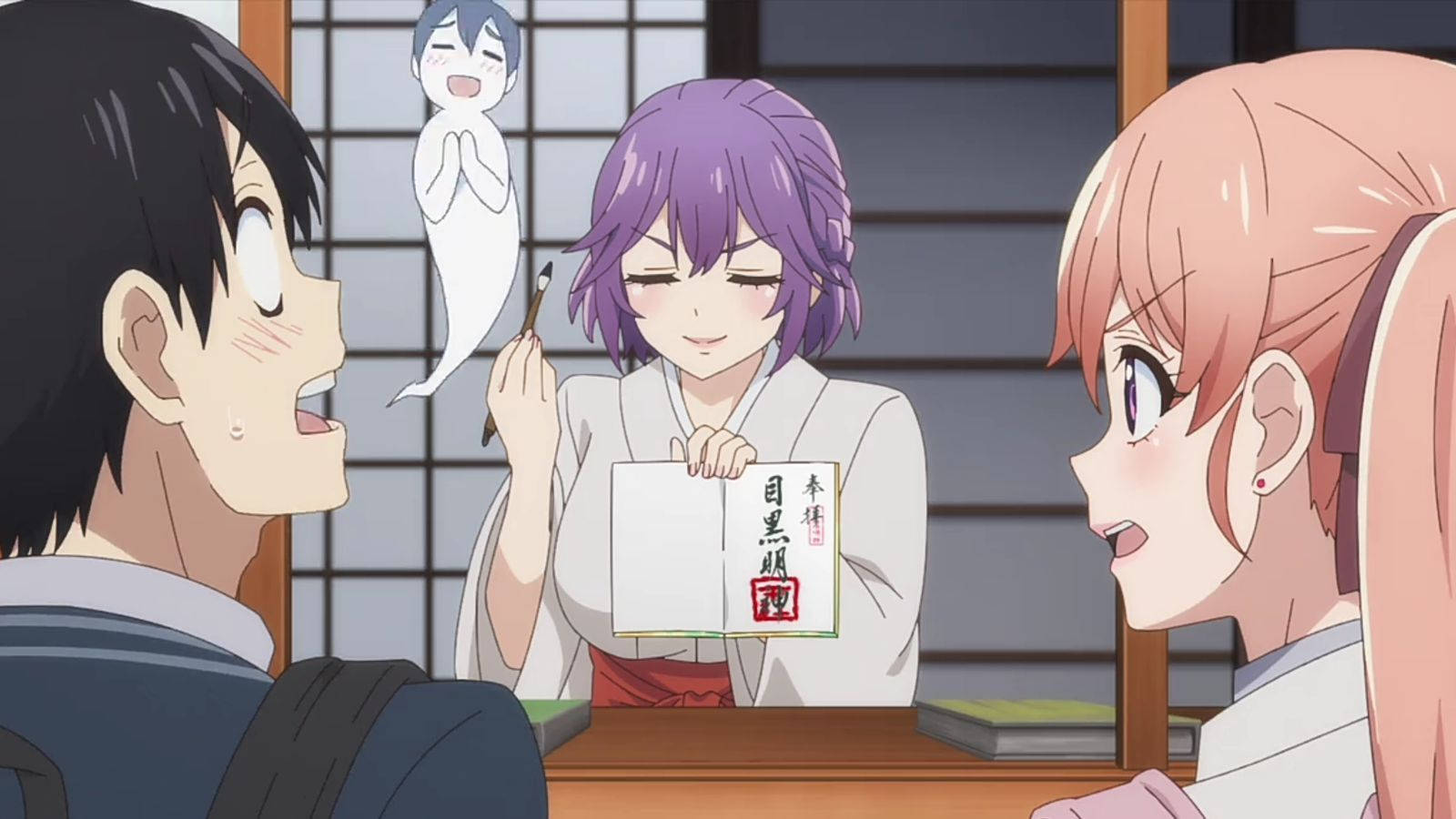 A Couple of Cuckoos, anime characters, traditional Japanese room, HD Desktop Wallpaper