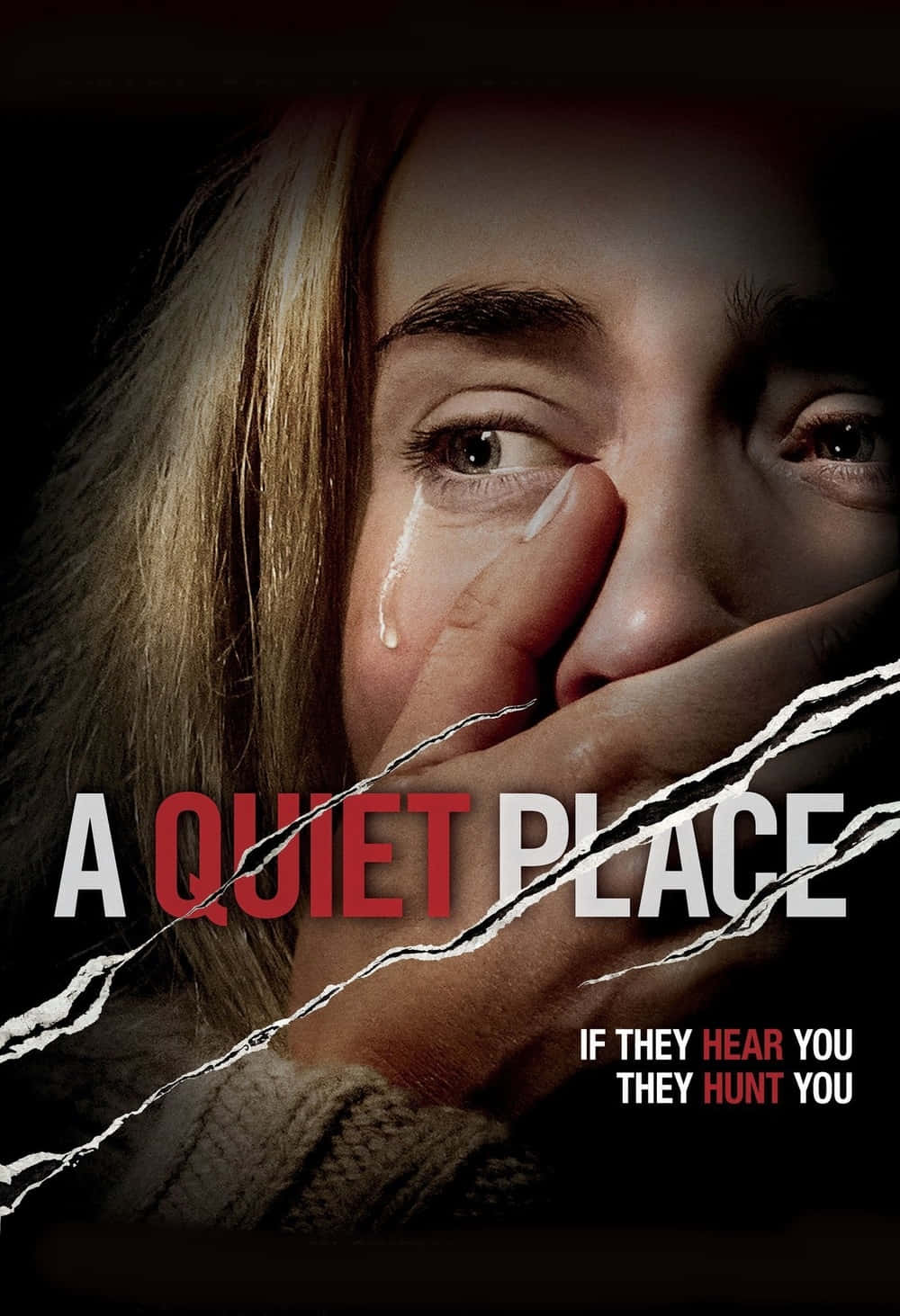 A Quiet Place, woman, tear streaked face, HD Phone Wallpaper