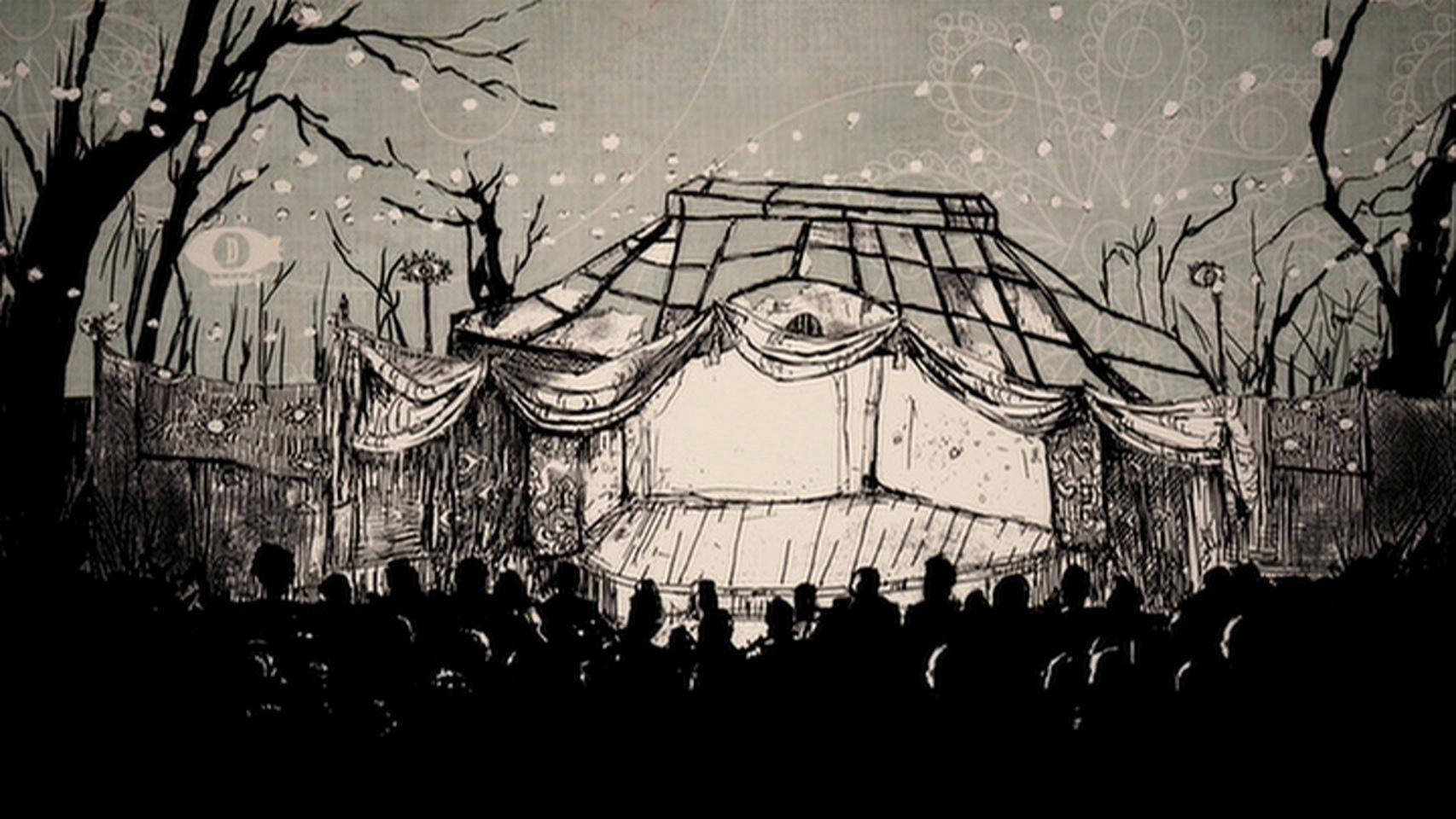 A series of unfortunate events, theater stage, silhouetted audience, HD Desktop Wallpaper