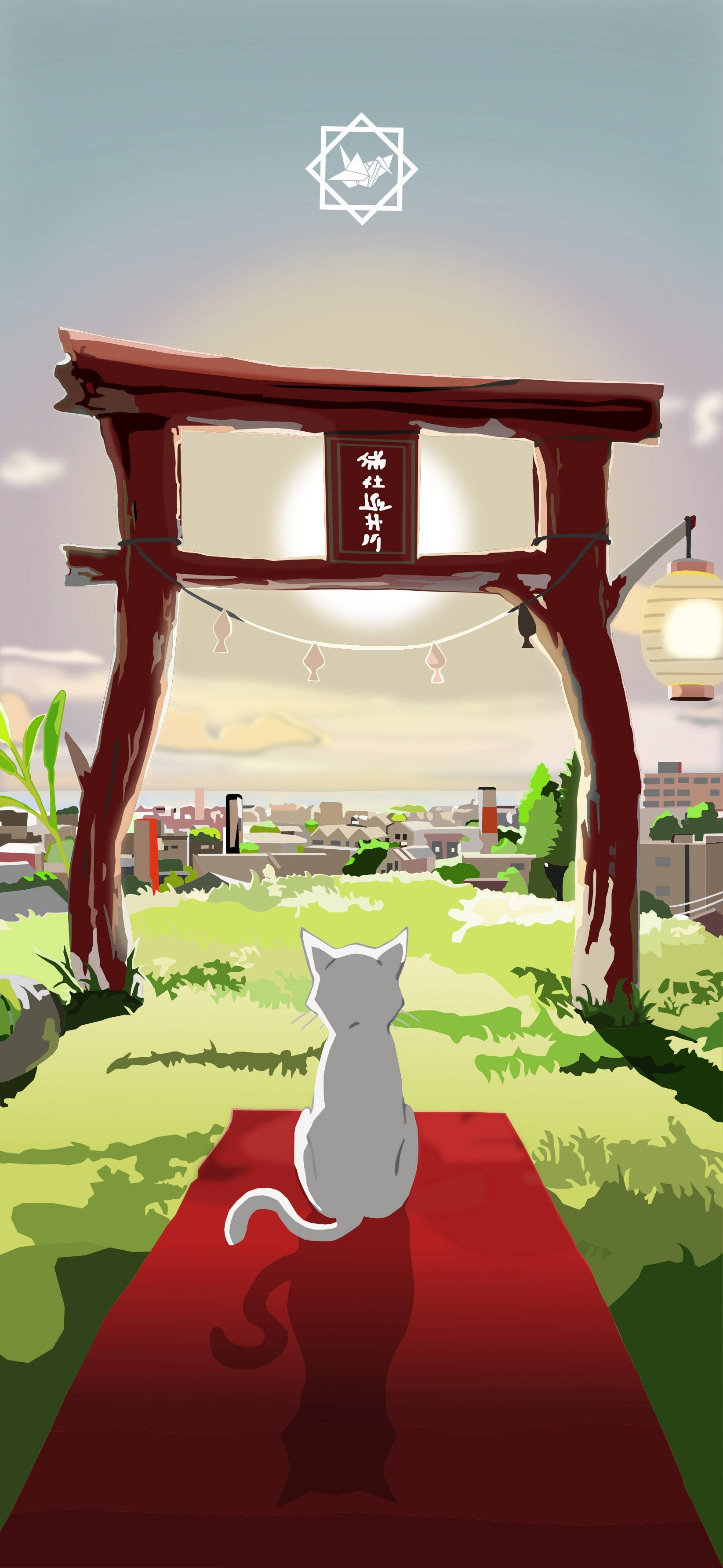 A Whisker Away, torii gate, red carpet, 2K Phone Wallpaper